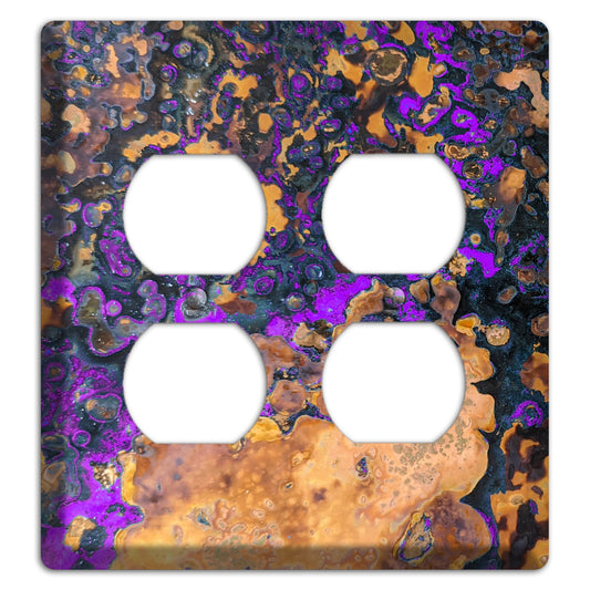 Copper Purple 2 Duplex Outlet Cover Plate