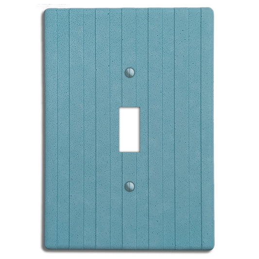 Caribbean Blue Boho Stripes Switchplate Covers