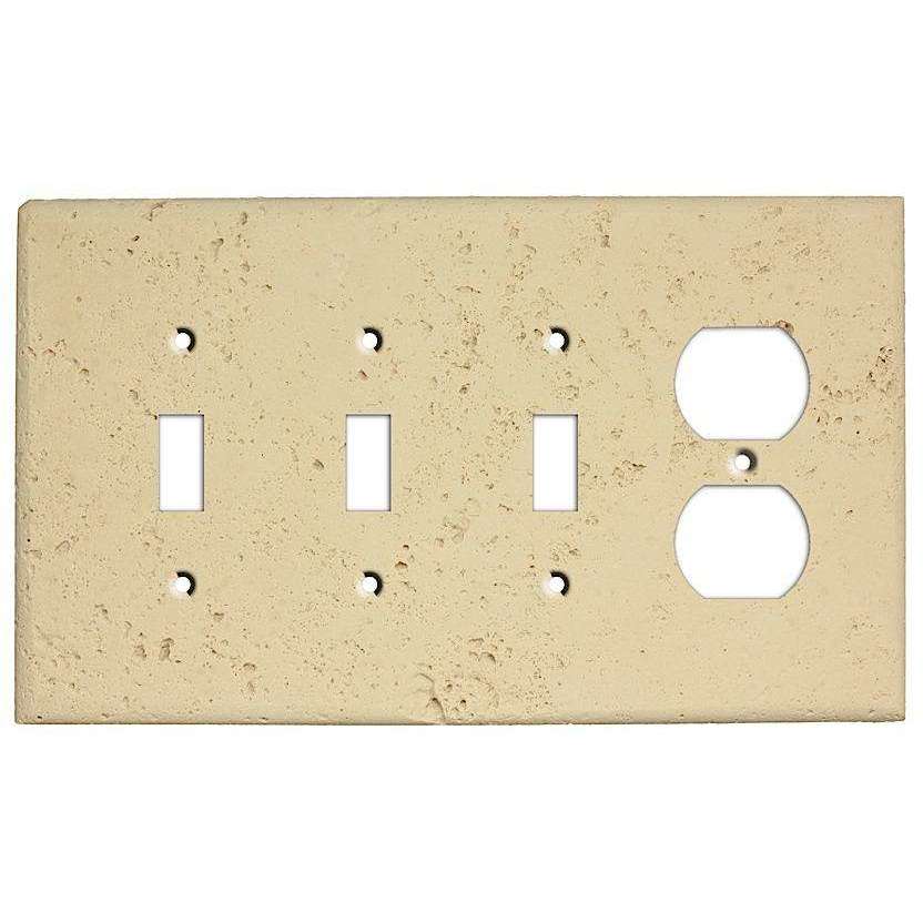Sand Stone 3 Toggle / Duplex Outlet Cover Plate - Wallplatesonline.com