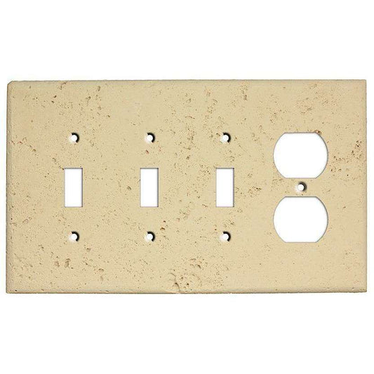 Sand Stone 3 Toggle / Duplex Outlet Cover Plate - Wallplatesonline.com
