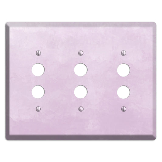 Lilac Ombre 3 Pushbutton Wallplate