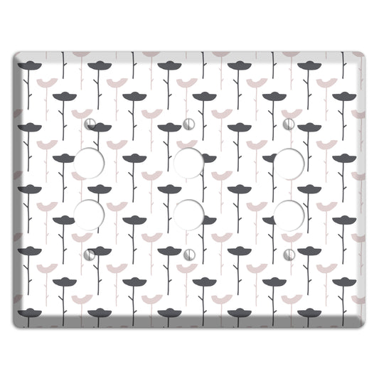 Abstract 6 3 Pushbutton Wallplate