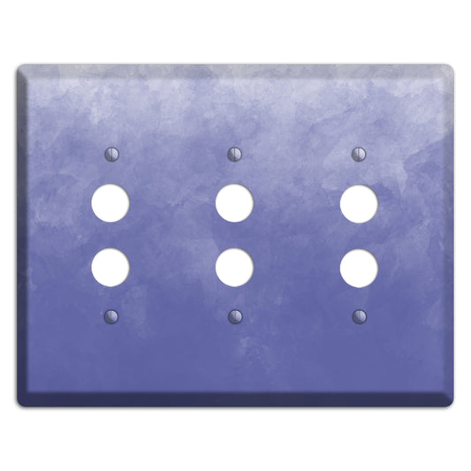 Blue Ombre 3 Pushbutton Wallplate