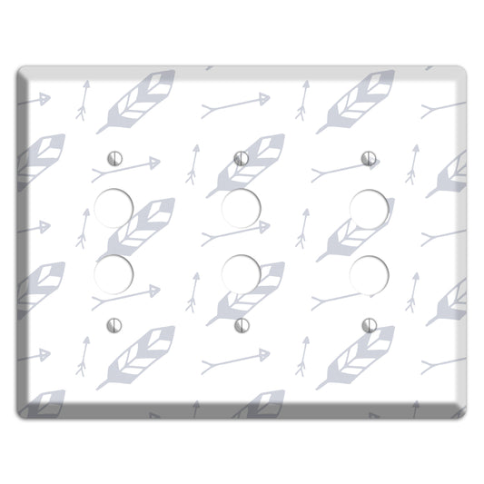 Abstract 22 3 Pushbutton Wallplate
