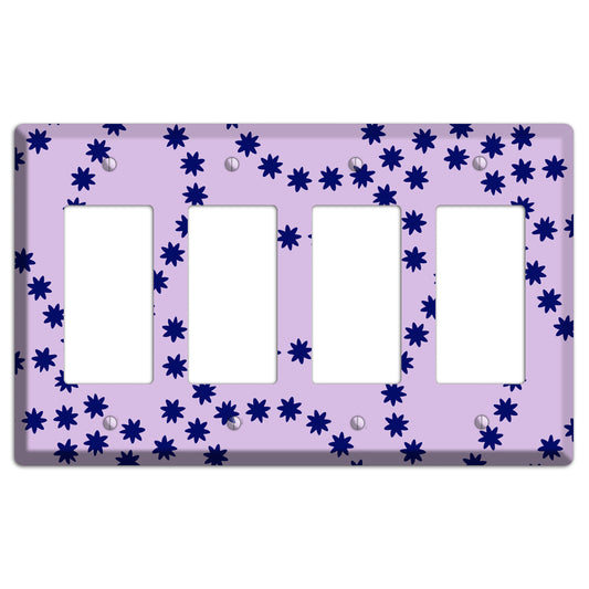 Lavender with Purple Constellation 4 Rocker Wallplate