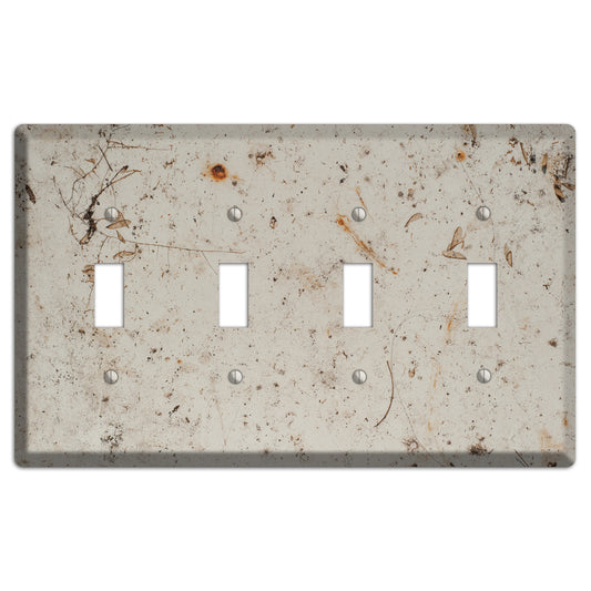 Spotted Concrete 4 Toggle Wallplate