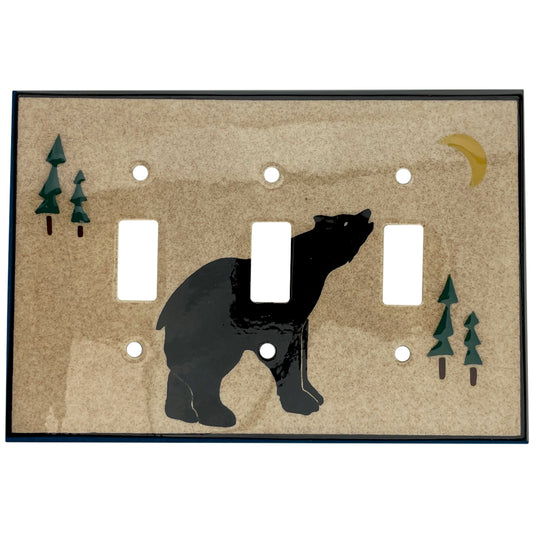 Bear Single Covers Plates 3 Toggle Wallplate