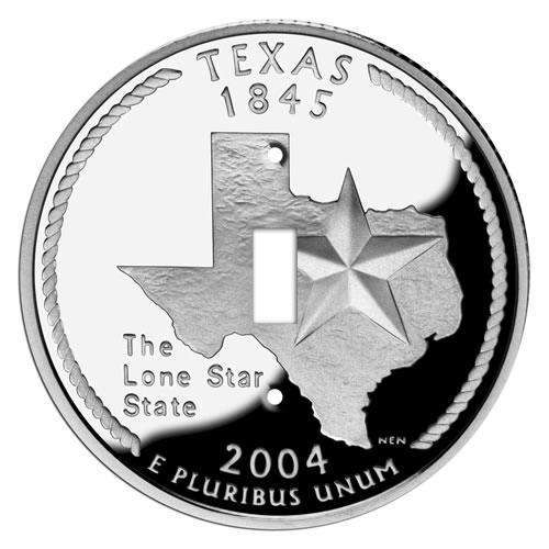 Texas State Coin Switchplate:Wallplatesonline.com