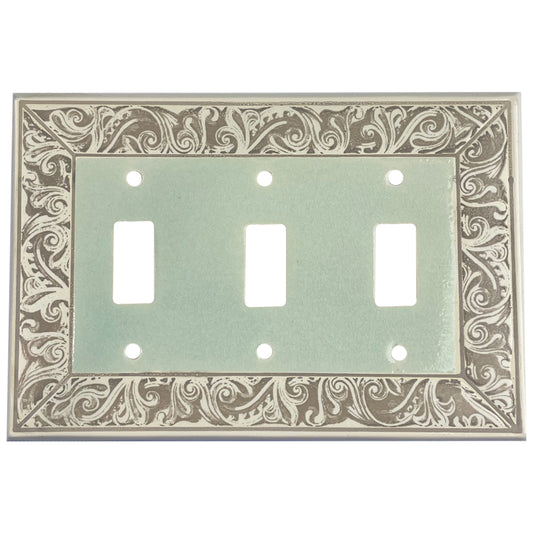 Alabaster Cover Plates 3 Toggle Wallplate