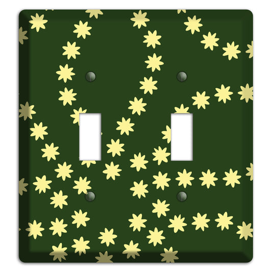 Green with Yellow Constellation 2 Toggle Wallplate