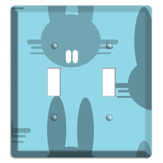 Blue Bunny 2 Toggle Wallplate