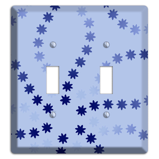 Periwinkle with Blue Constellation 2 Toggle Wallplate