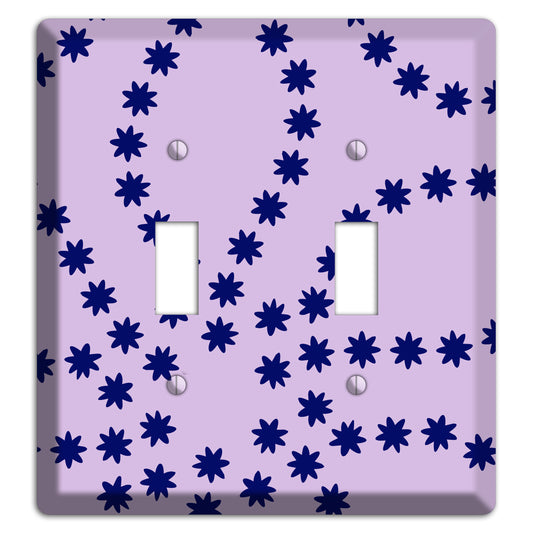 Lavender with Purple Constellation 2 Toggle Wallplate