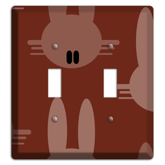 Maroon Bunny 2 Toggle Wallplate