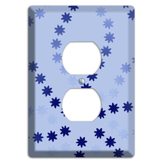 Periwinkle with Blue Constellation Duplex Outlet Wallplate