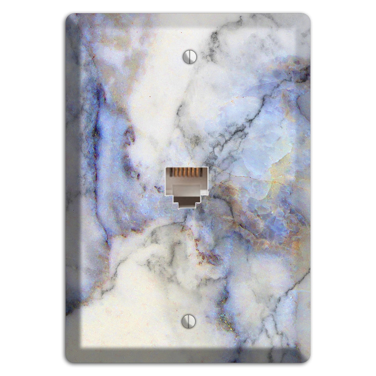 Spindle Marble Phone Wallplate