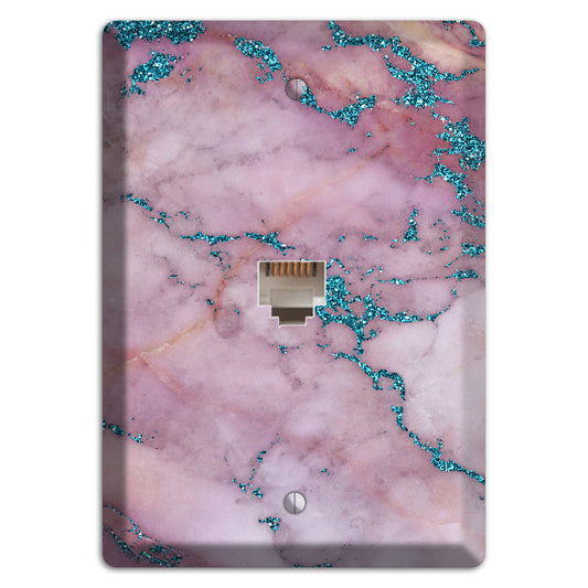 Lily Marble Phone Wallplate