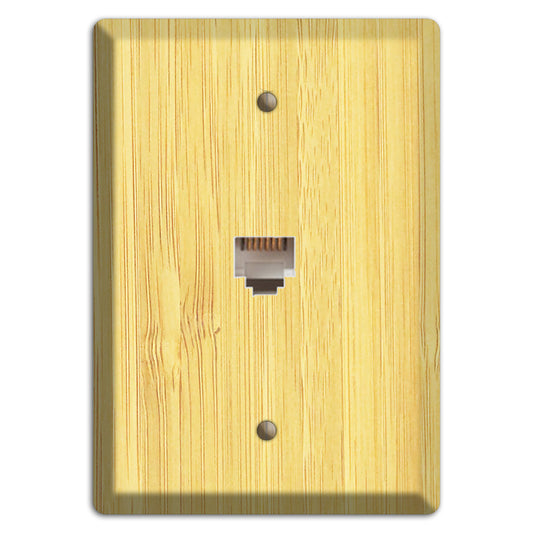 Natural Bamboo Wood Phone Hardware with Plate