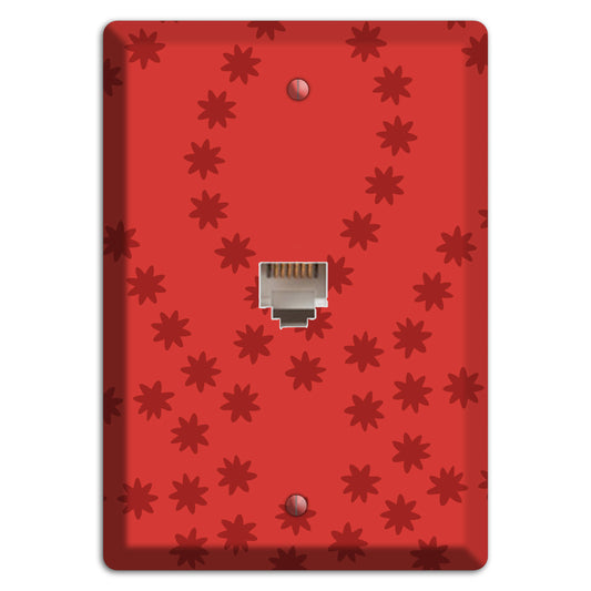 Multi Red Constellation Phone Wallplate