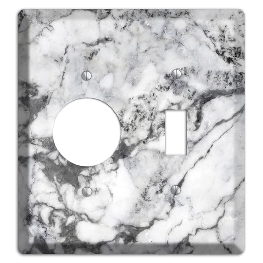 Scarpa Flow Marble Receptacle / Toggle Wallplate