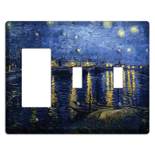 Vincent Van Gogh Rocker / 2 Toggle Wallplate