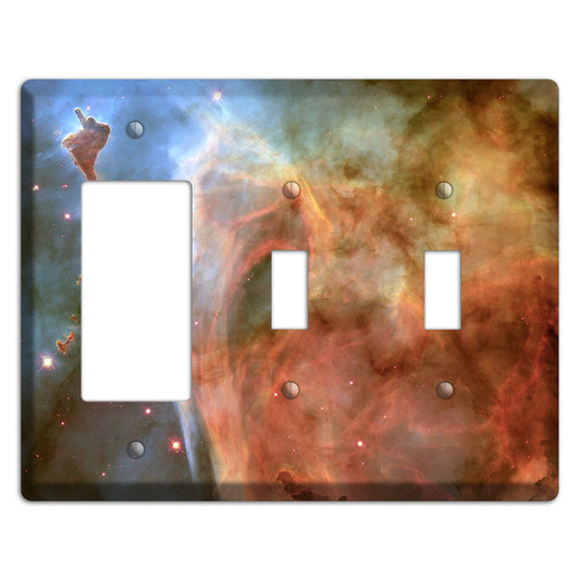 Carina Nebula Rocker / 2 Toggle Wallplate