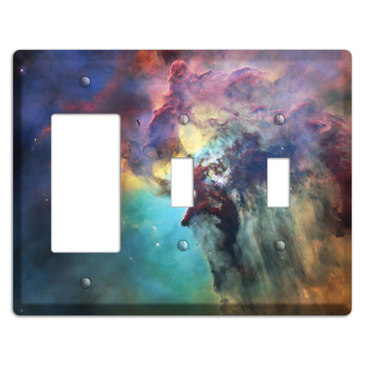 Lagoon Nebula Rocker / 2 Toggle Wallplate