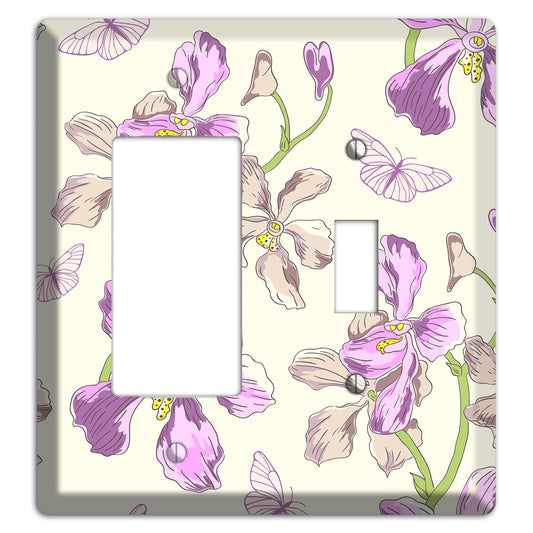Orchid Rocker / Toggle Wallplate