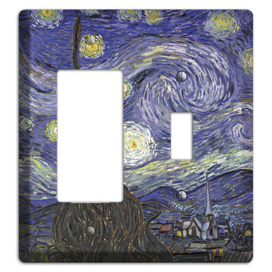 Vincent Van Gogh 4 Rocker / Toggle Wallplate