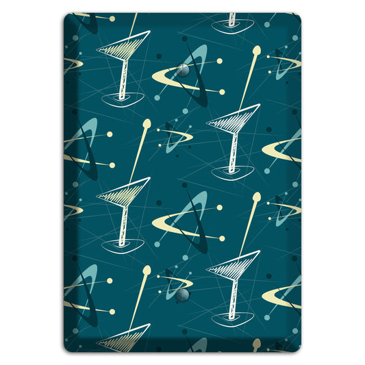 Navy Cocktail Hour Blank Wallplate