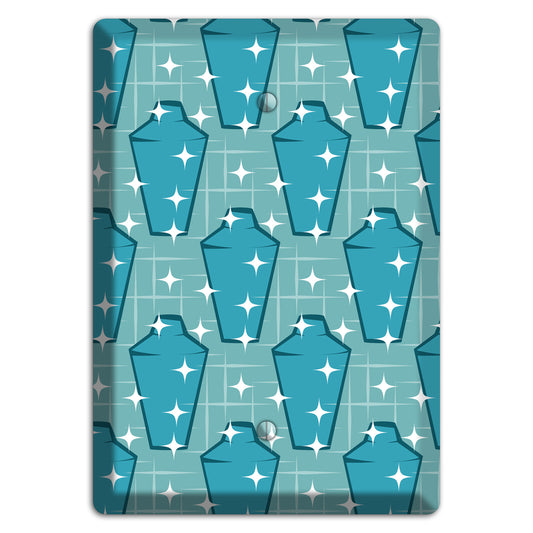 Blue and Teal Shaker Blank Wallplate