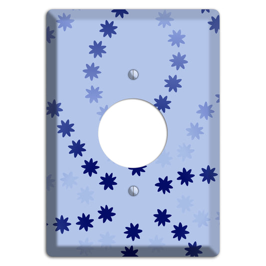 Periwinkle with Blue Constellation Single Receptacle Wallplate
