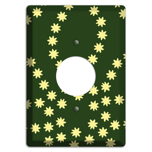 Green with Yellow Constellation Single Receptacle Wallplate