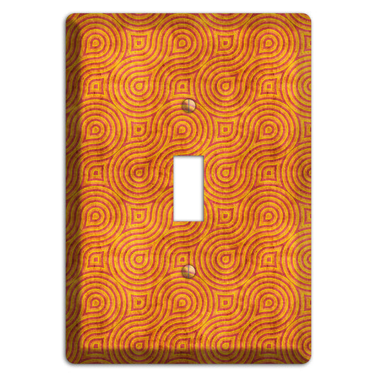 Red and Orange Swirl Cover Plates