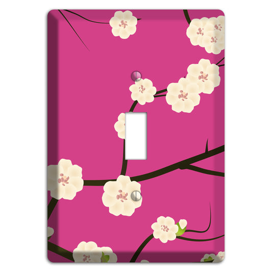 Pink Cherry Blossoms 2 Cover Plates