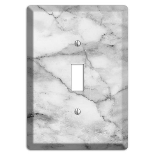 Gray and White Marble Cover Plates