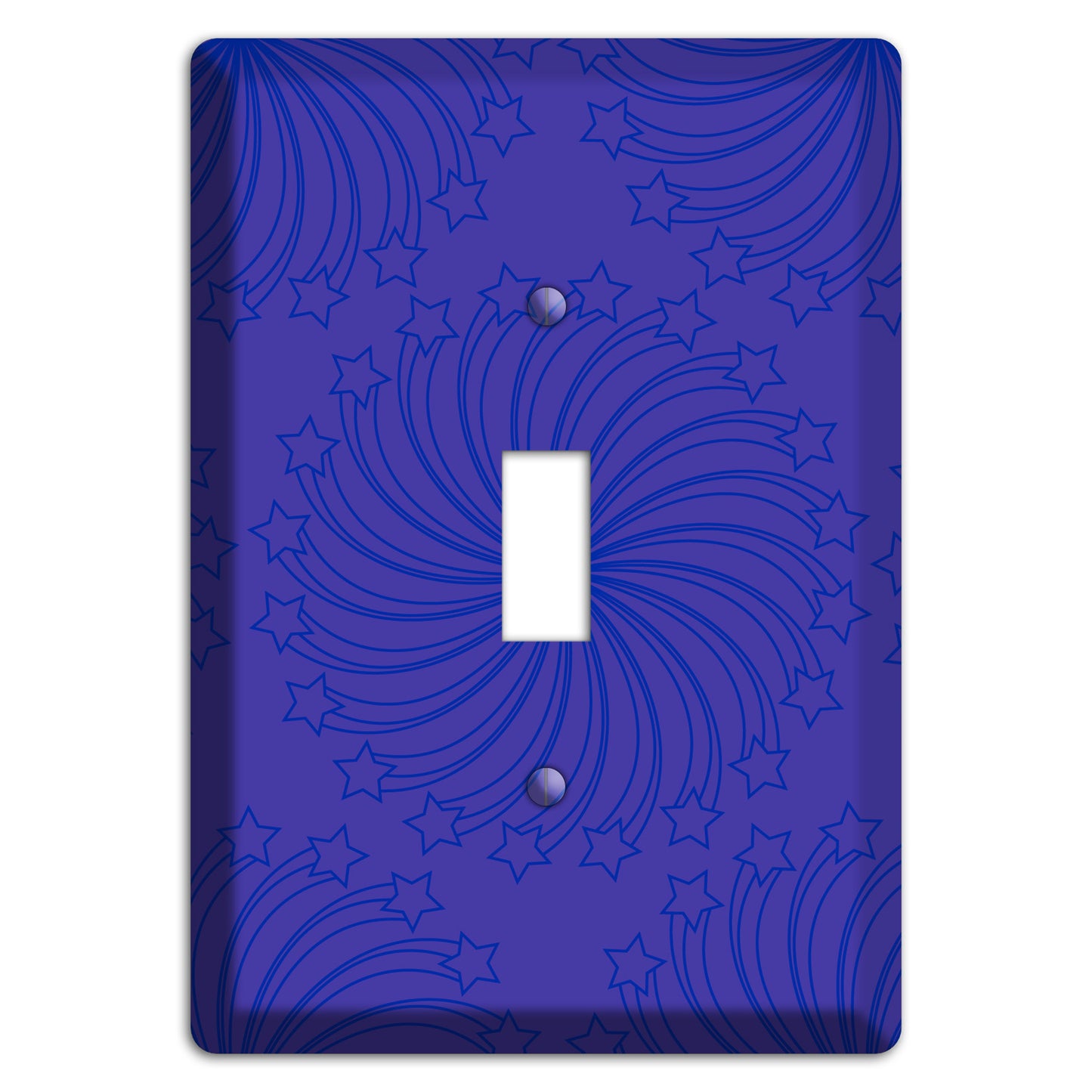 Multi Purple Star Swirl Cover Plates