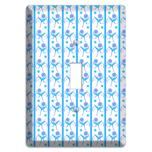 Blue Floral Pattern Cover Plates
