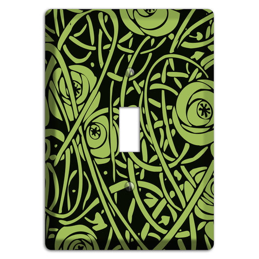 Green Deco Floral Cover Plates