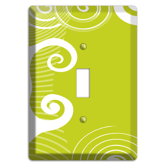 Abstract Green Cover Plates