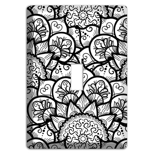 Mandala Black and White Style N Cover Plates Cover Plates