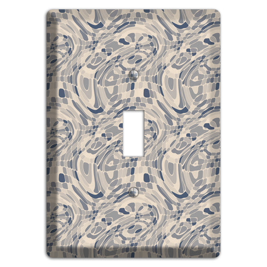 Blue and Beige Abstract 2 Cover Plates