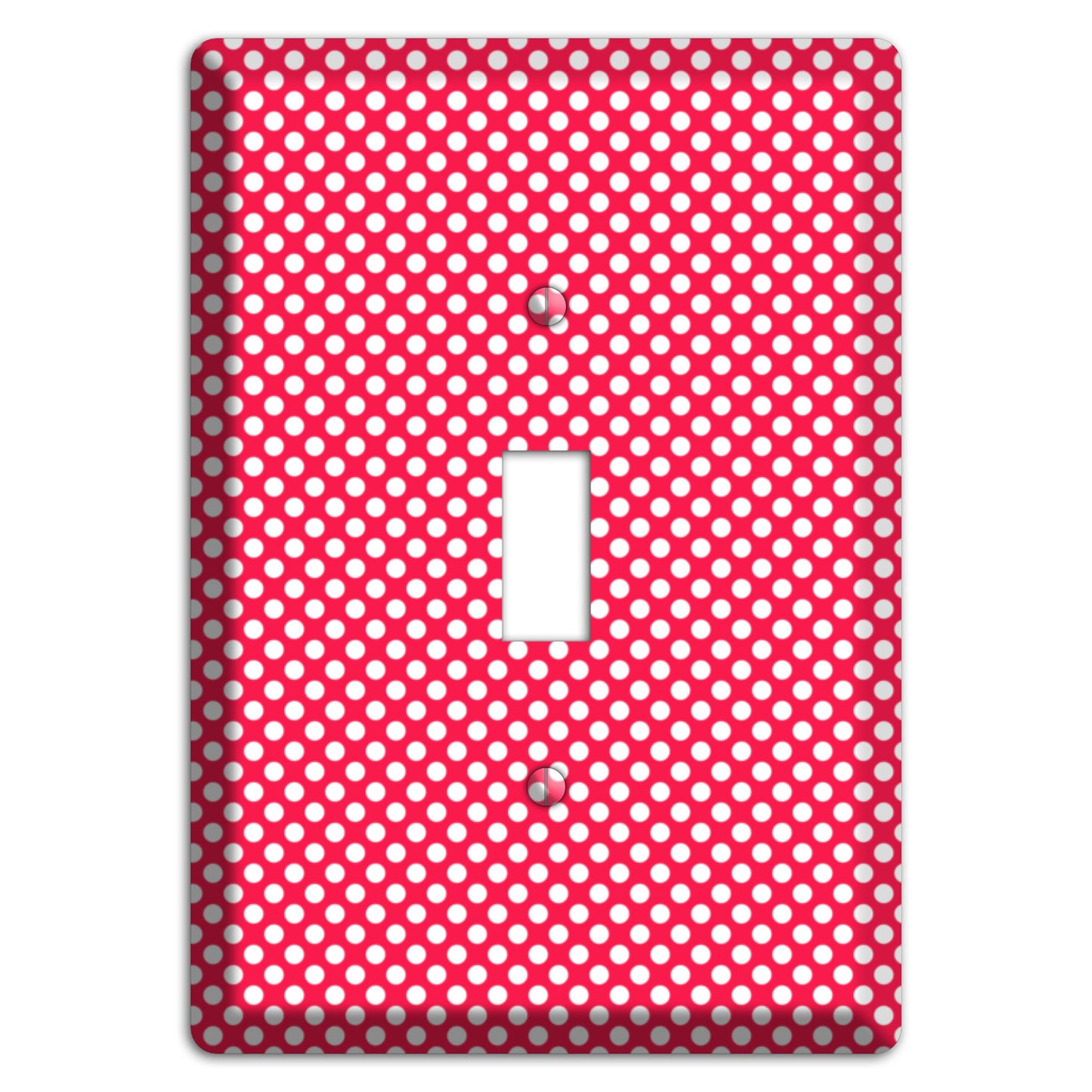 Fuschia with Pink Tiny Polka Dots Cover Plates