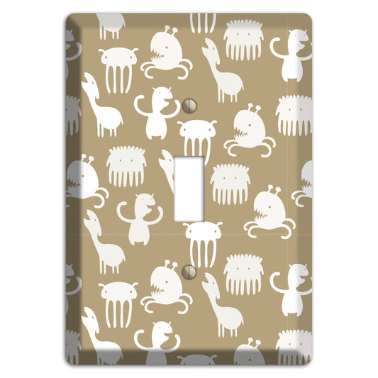 Sily Monsters Brown and White Cover Plates