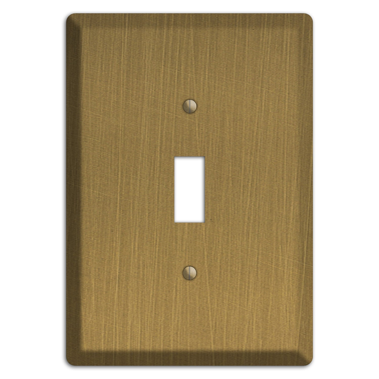 Antique Brushed Solid Brass Cover Plates