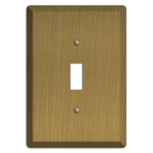 Antique Brushed Solid Brass Cover Plates