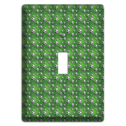 Green with Soccer Balls Cover Plates