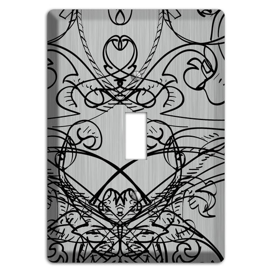 Black Deco Sketch  Stainless Cover Plates
