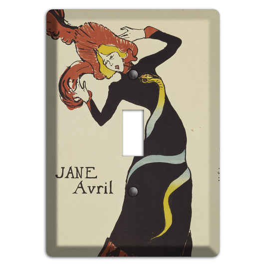Jane Avril 2 Vintage Poster Cover Plates