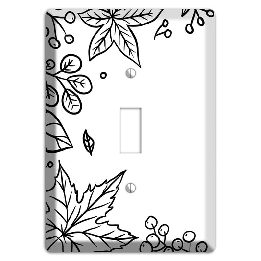 Hand-Drawn Floral 25 Cover Plates